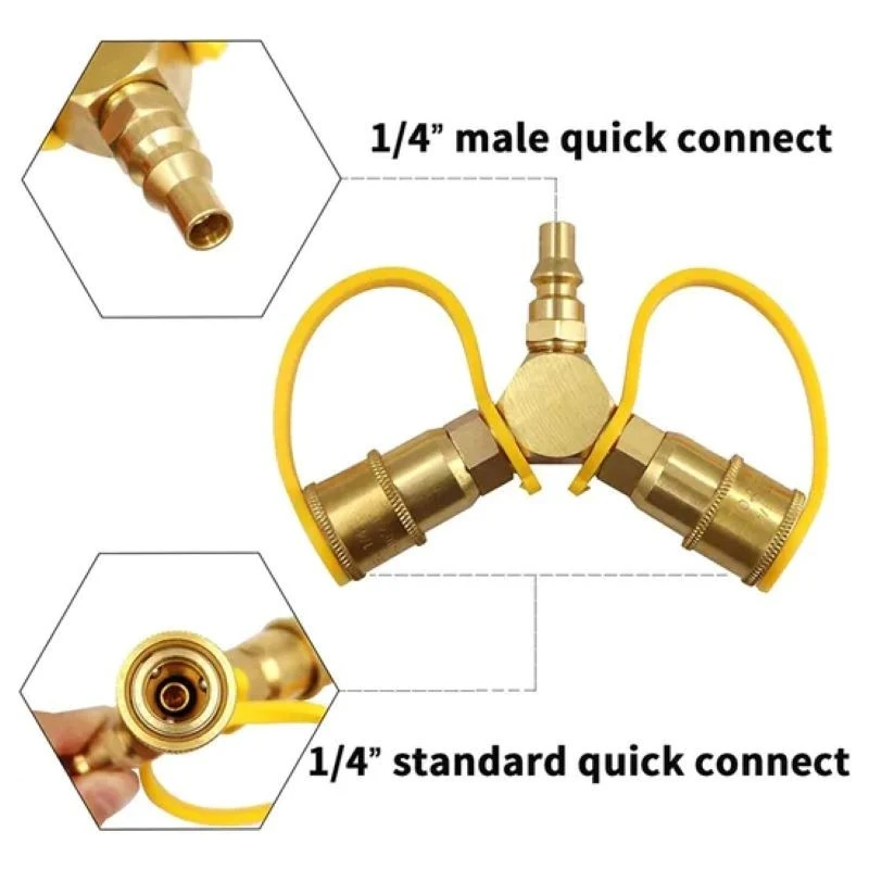 Y-Splitter Propane Hose Adapter